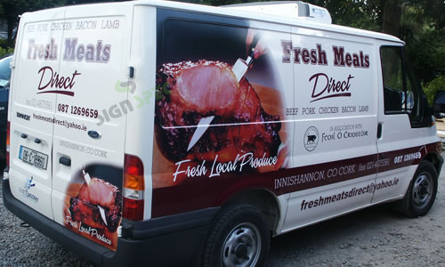 Fresh Meats Direct Van Partial Wrap